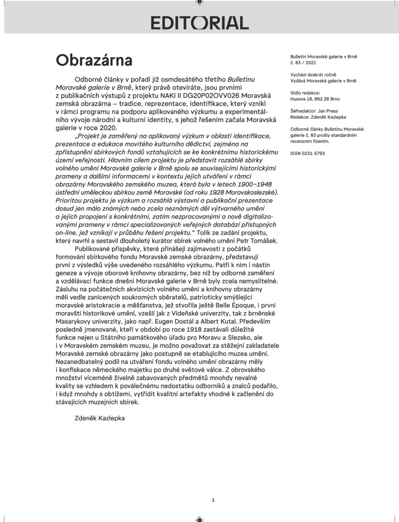 Titulní strana studie Zdeňka Kazlepky